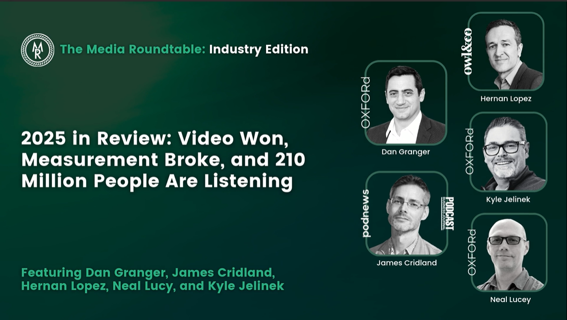 2025 in Review: Video Won, Measurement Broke, and 210 Million People Are Listening