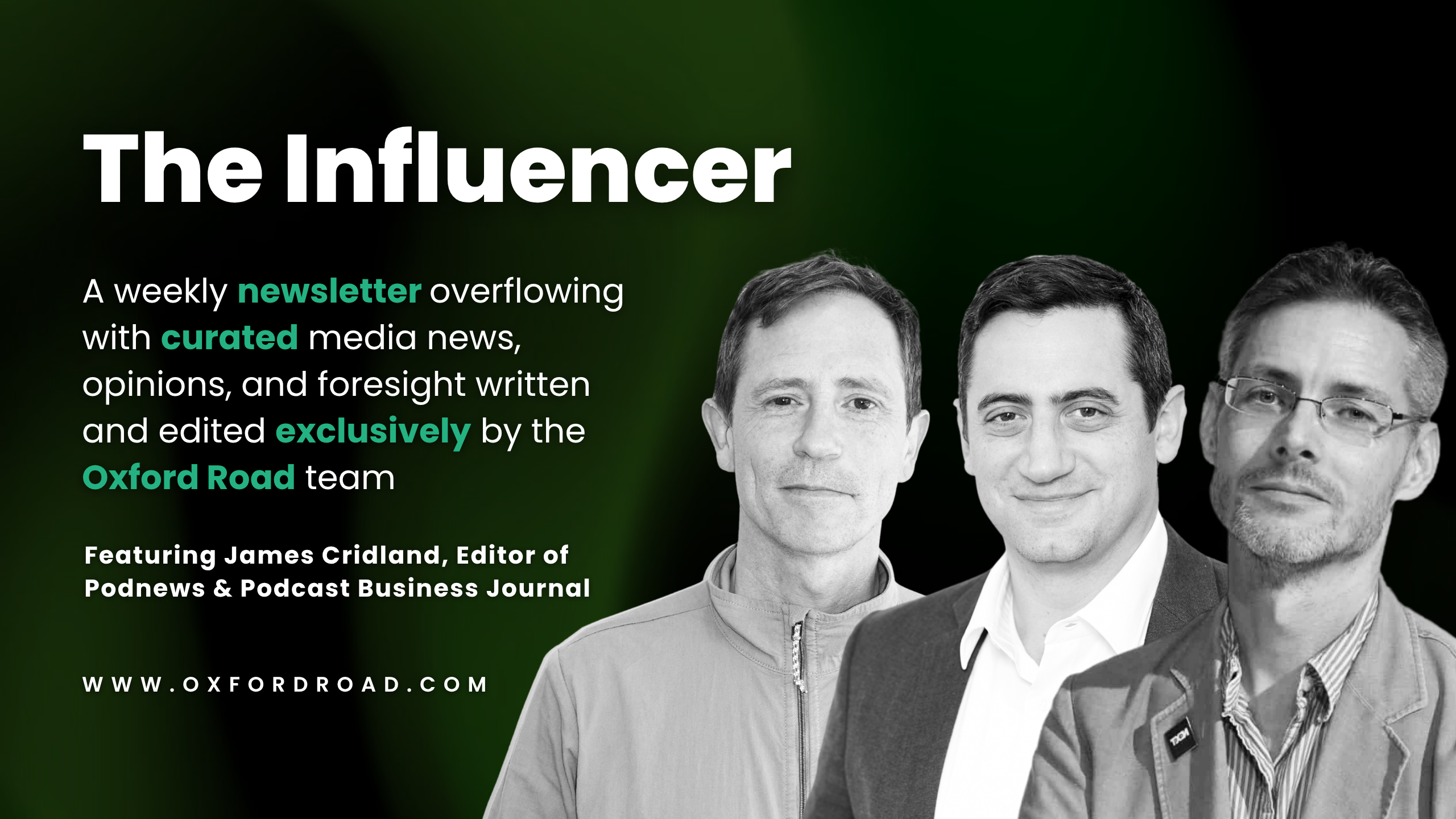 This Week’s Influencer: AMP Officially Drops & The Industry Is Buzzing; Creator Video Hits 26% of TV Time; Podcast Targets Get Smarter; and More